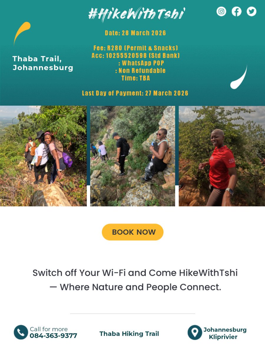 LookUs_JNR's tweet photo. #Runified
#HikeWithTshi https://t.co/FRiMxyDpBJ