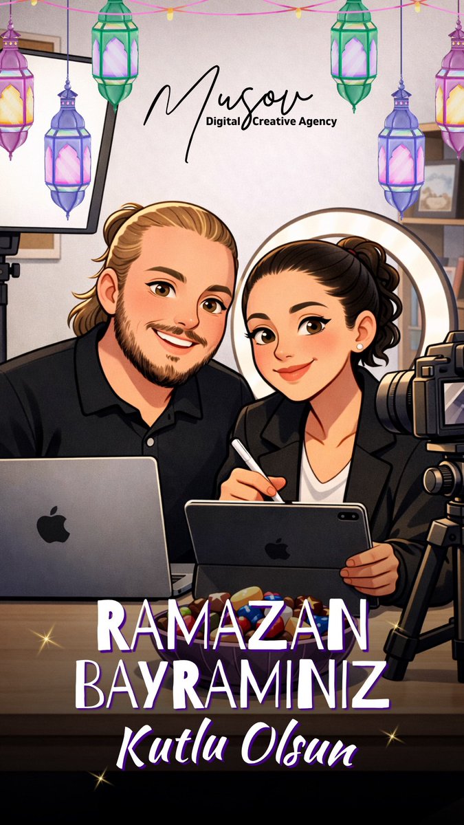 Paylaşmanın, gülümsemenin ve birlikte güzel anlar biriktirmenin zamanı 🌙✨
Herkese sevgi dolu, huzurlu ve unutulmaz bir bayram diliyoruz 🤍

#Bayram #İyiBayramlar #MutluBayramlar #MusovDigitalCreative #AjansHayatı #DijitalPazarlama #SosyalMedyaYönetimi