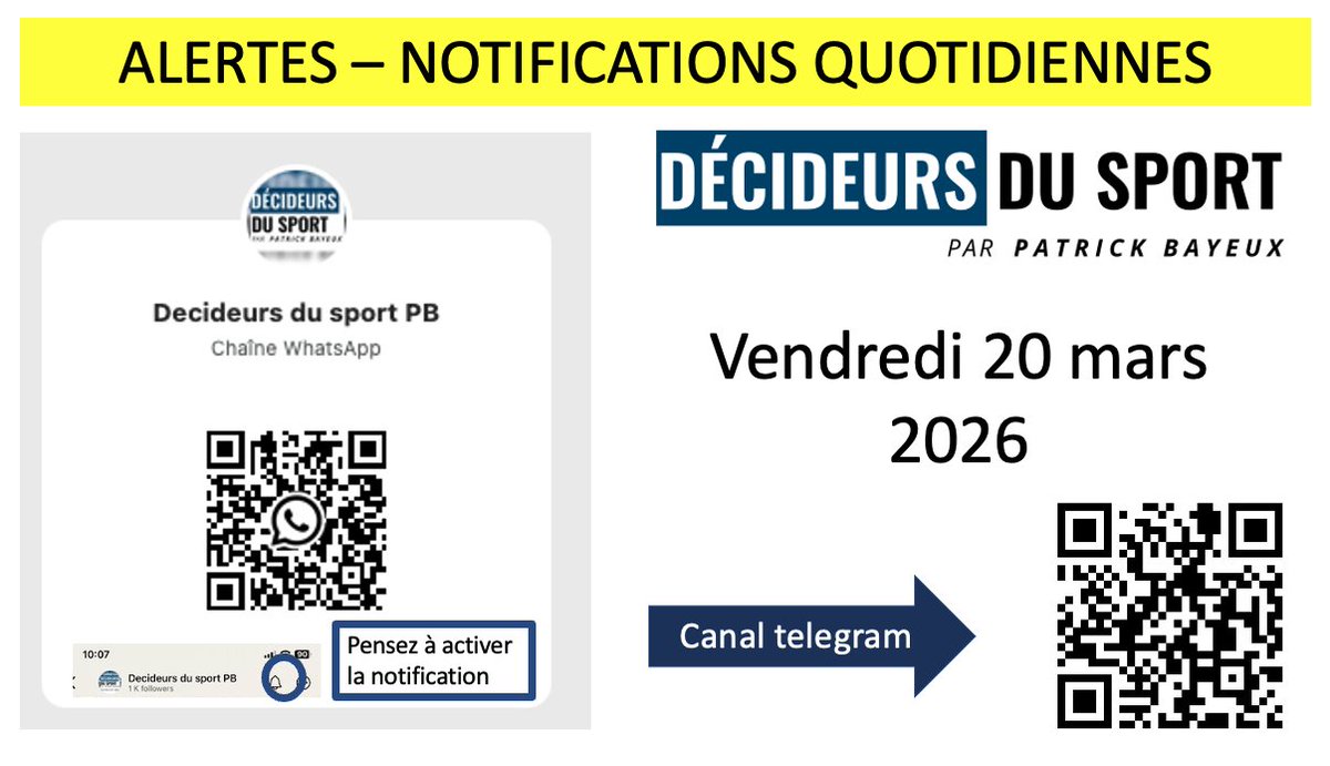 Patrick Bayeux / Décideurs du sport tweet media