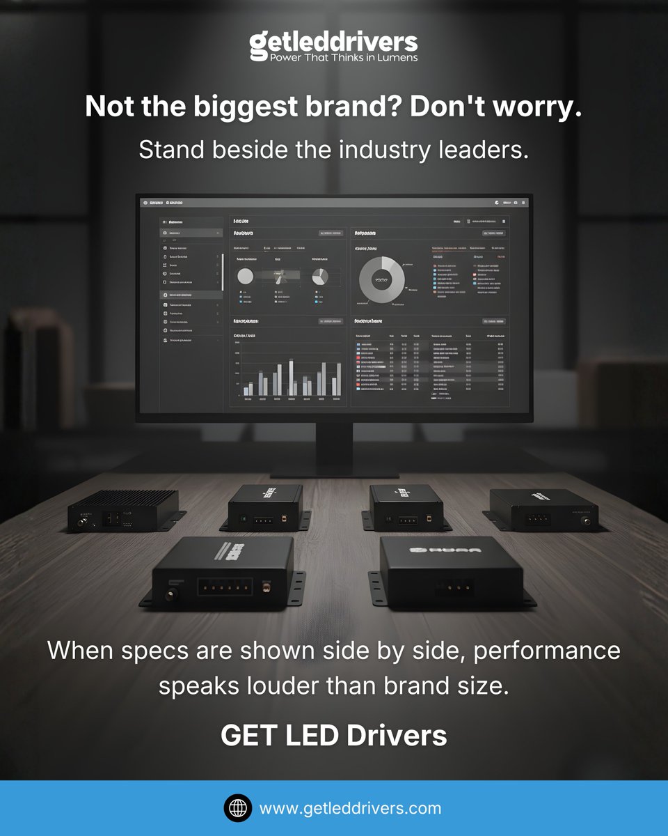 getleddriv12923's tweet photo. Not the biggest brand? Don’t worry.
Compete on performance, not reputation.
Be where LED drivers are compared and chosen.
#LEDDrivers #LightingIndustry #B2BPlatform #Distributors #ElectronicsBusiness https://t.co/VlWaWieCSm