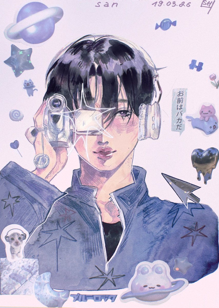 ᯓ★ *ੈ✩‧₊˚ 
#ATEEZfanart #san