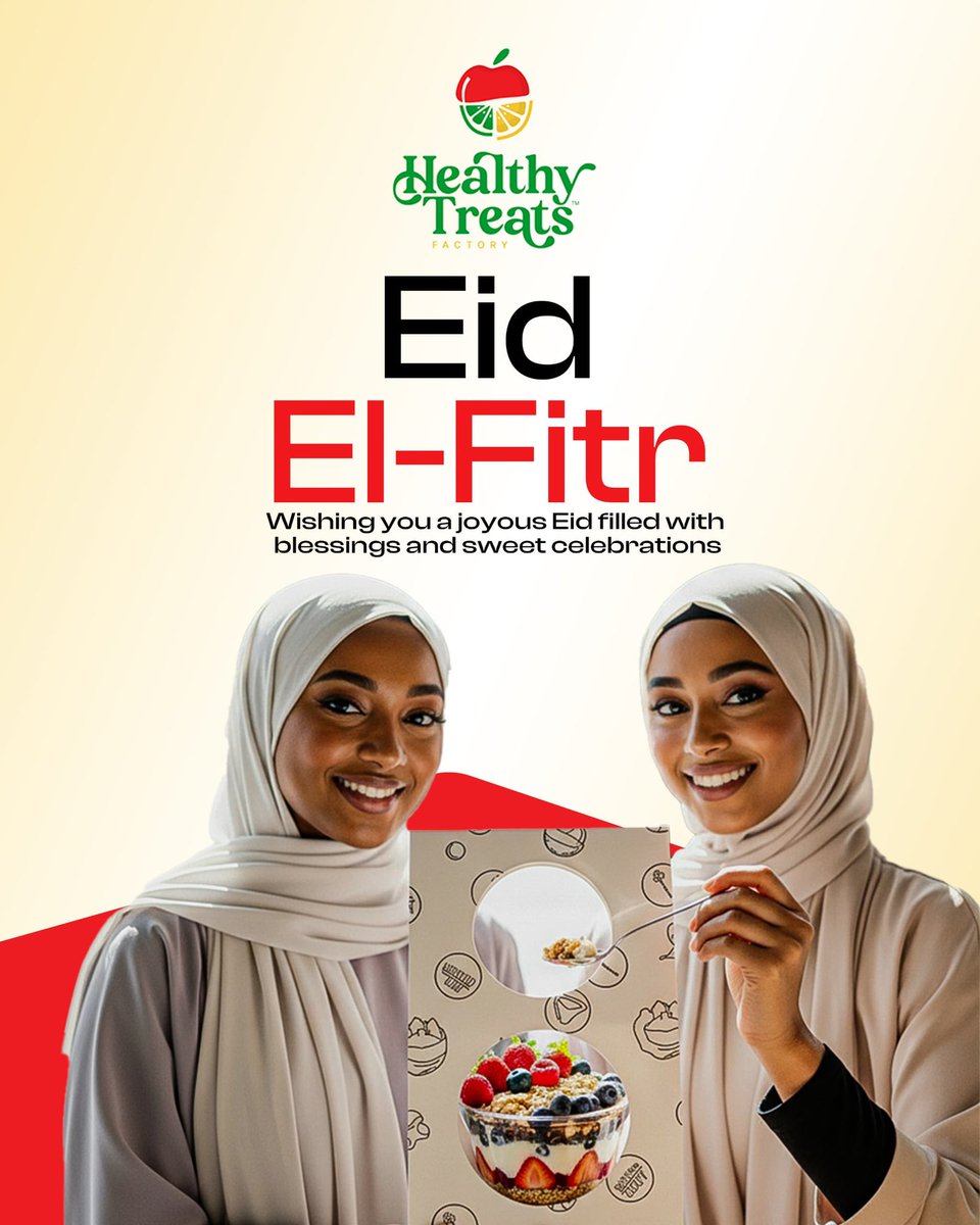 Eid Mubarak to our amazing Muslim customers from HEALTHY TREATS PARFAIT IN OSOGBO 🤍✨

May this beautiful season bring you peace, joy, and countless sweet moments with loved ones. 

Thank you for always choosing us, we celebrate with you today and always 🌙💫

May Allah Eid