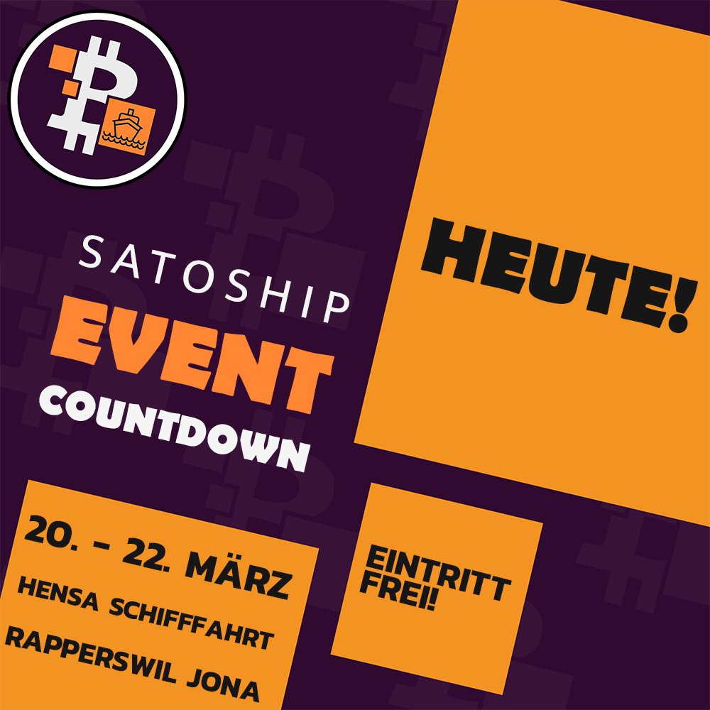 Satoship ⛴️ 🧡🇨🇭 20.-22.03.26 tweet media