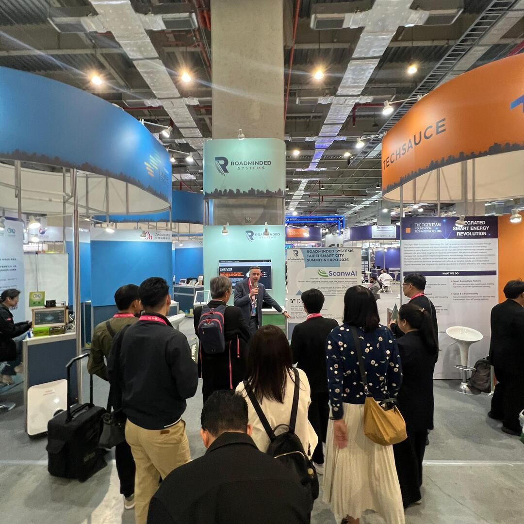 ilkkakoti's tweet photo. At Taipei Smart City Summit &amp; Expo this week with RoadMinded Systems Oy 

Good discussions around practical deployment of AI-powered infrastructure maintenance (ScanwAi), software-defined V2X platform (Digitraffic Link-V2X) as well as transport &amp; tunnel intelligence (RoadMinded). https://t.co/vTt4Q6SBMa
