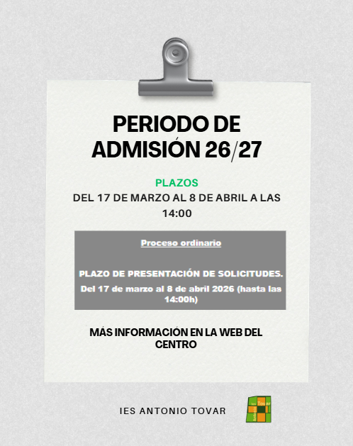 IES Antonio Tovar 🍏 tweet media