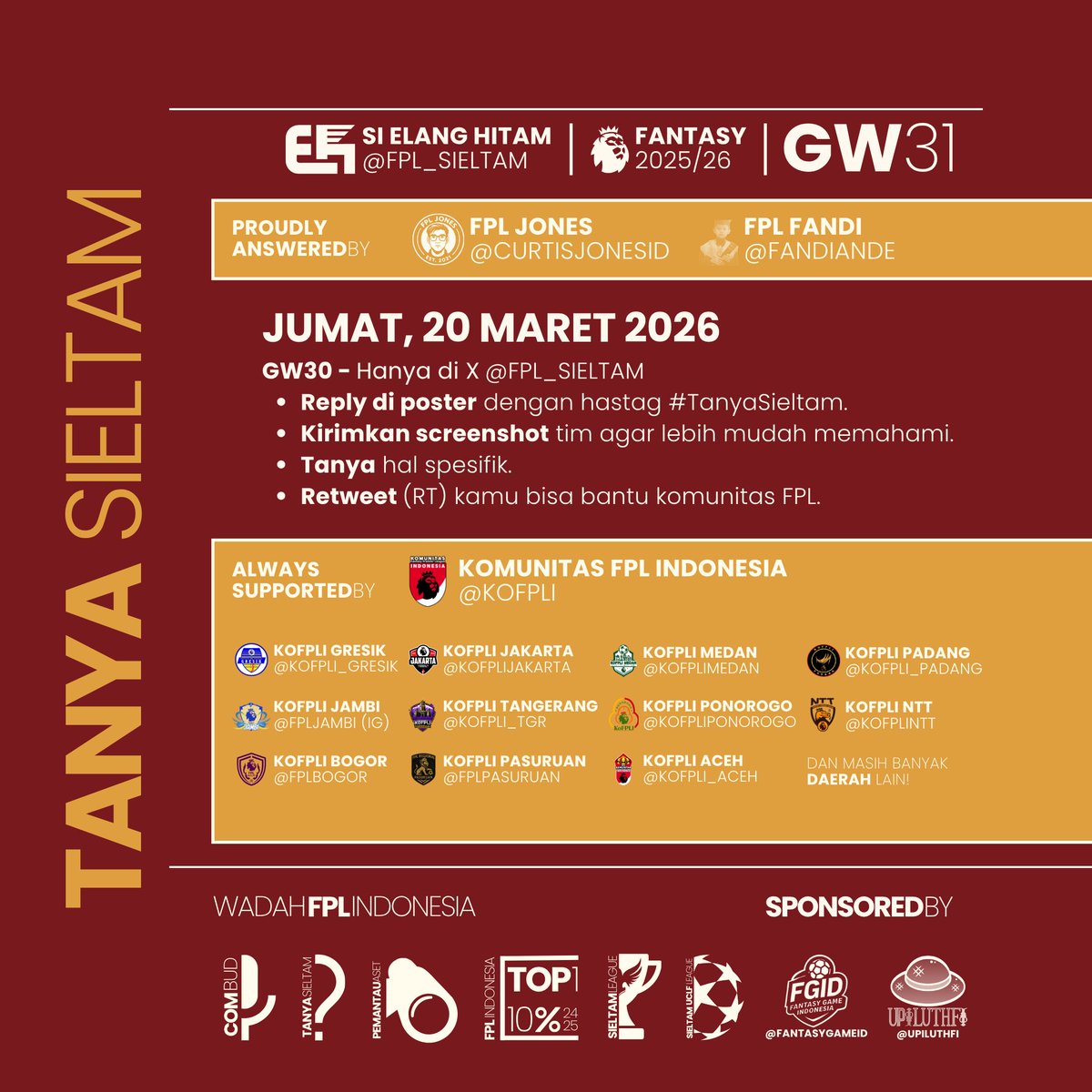 FPL Si Elang Hitam (Ben) 🇮🇩 tweet media