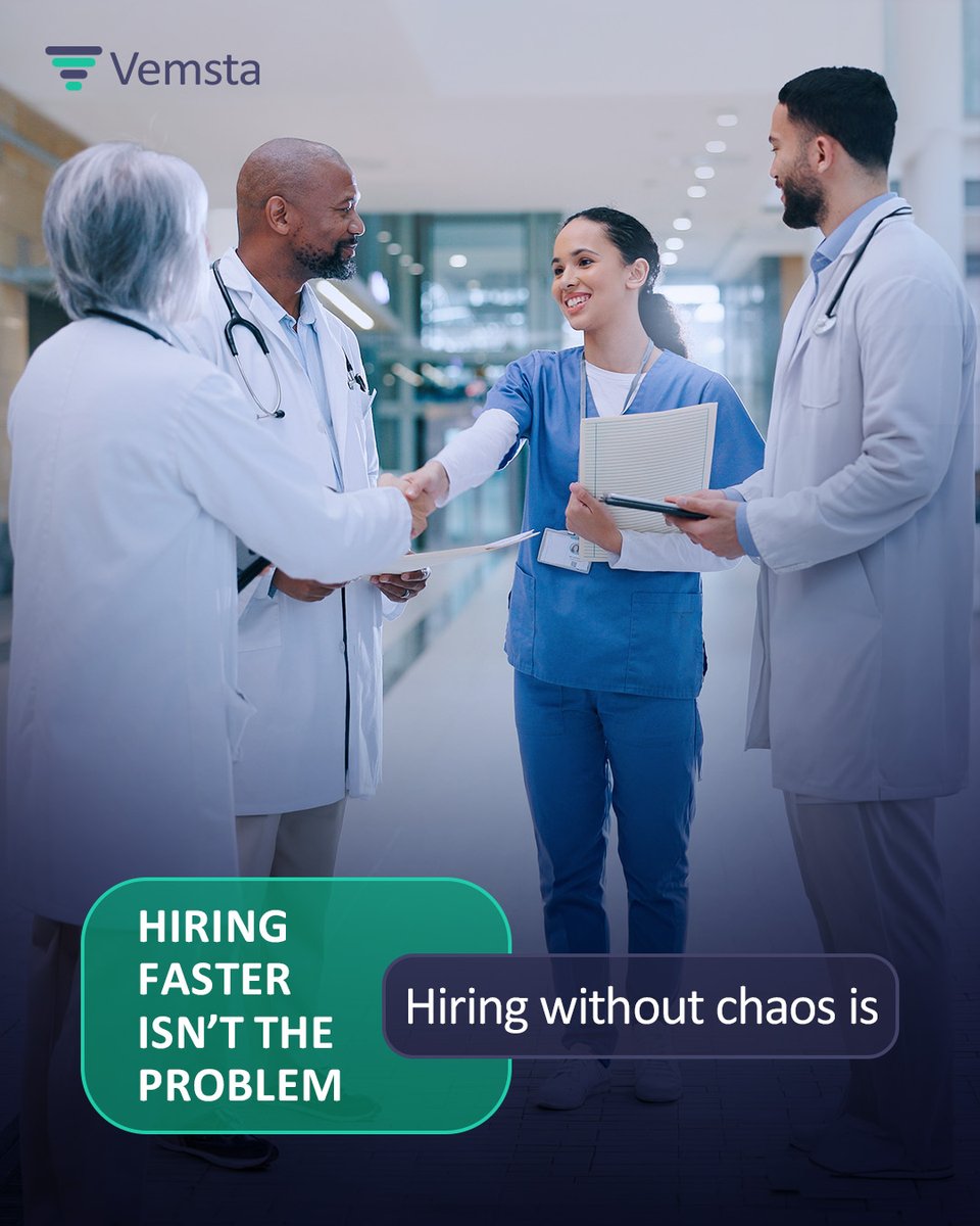 vemsta's tweet photo. Vemsta brings order to the mess:
one system, total visibility, no surprises.

Because staffing should feel controlled,
not constantly reactive.

#Vemsta #HealthcareOperations #HospitalLeadership #HospitalStaffing #PredictivePlanning #HealthcareInnovation #VendorNeutral https://t.co/nYFeNaAIxC