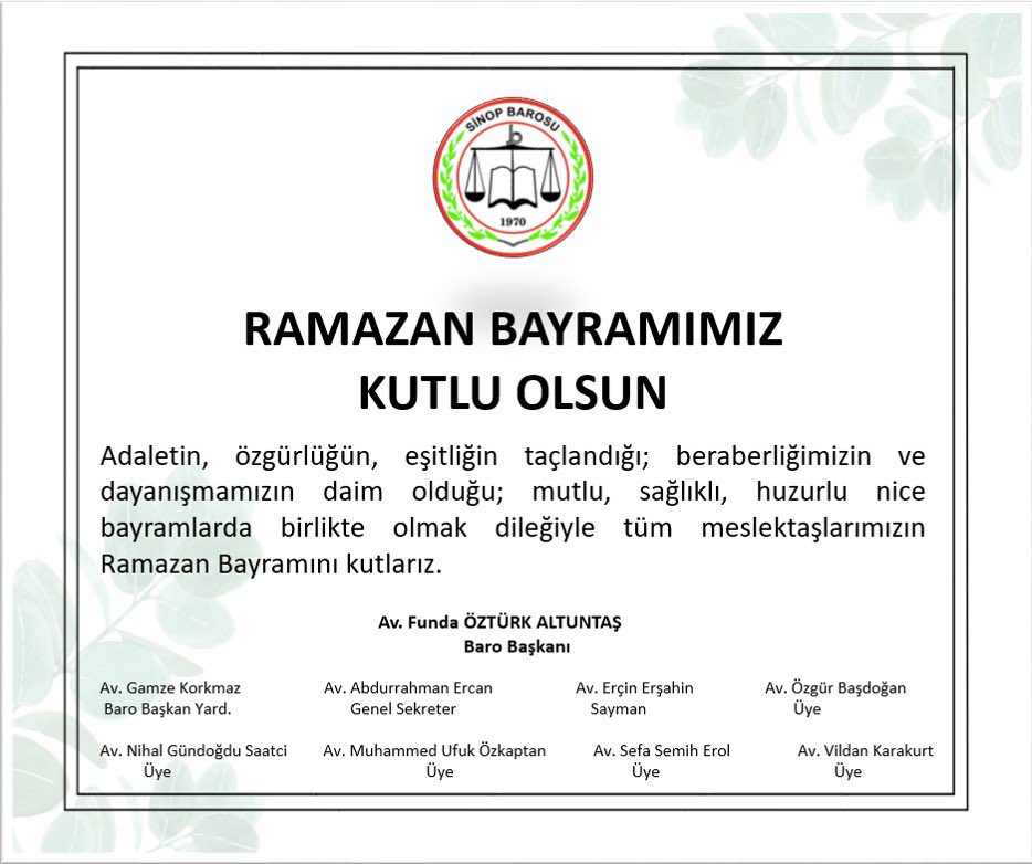 Sinop Barosu tweet media