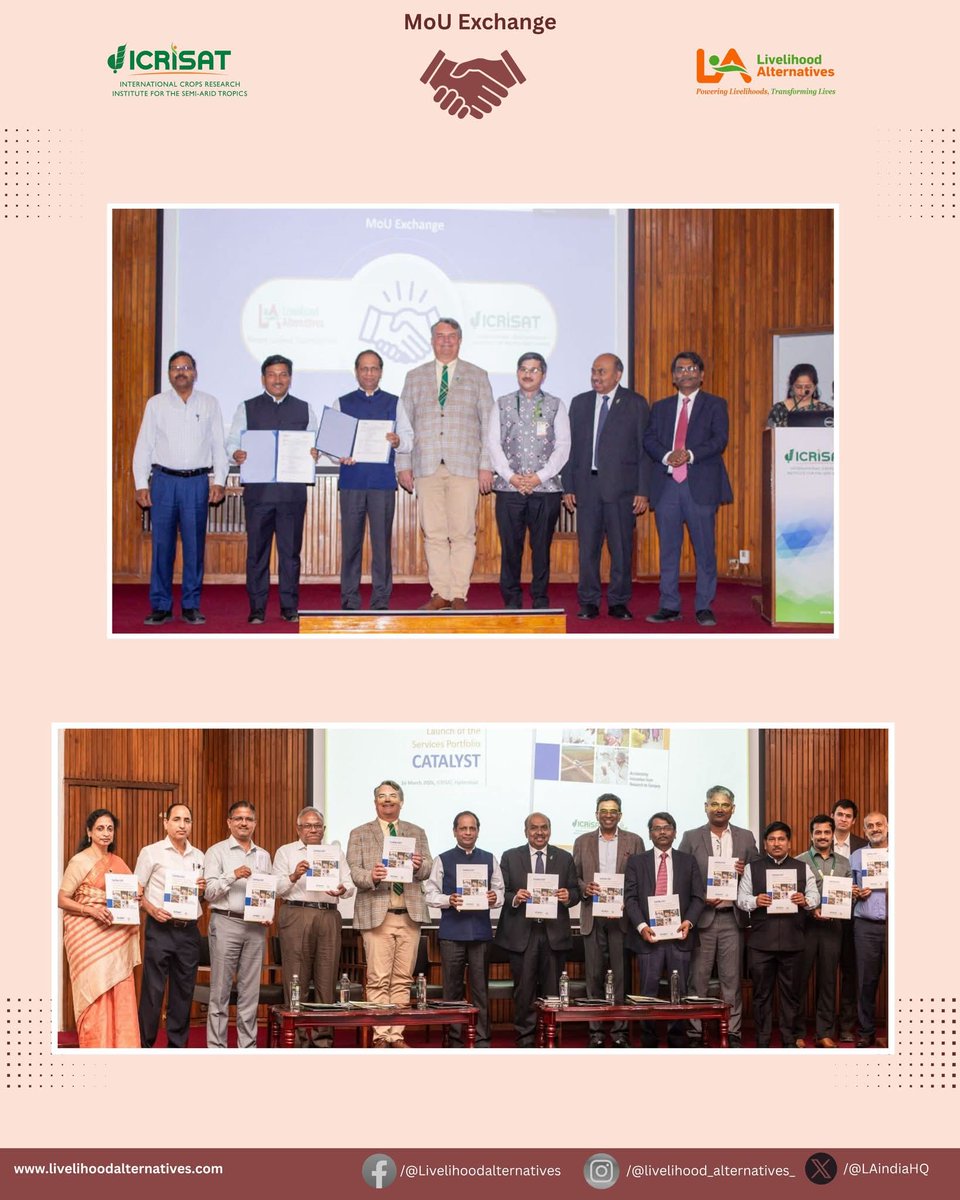 LA_IndiaHQ's tweet photo. Livelihood Alternatives (LA) partners with @ICRISAT to manufacture Solar Water Hyacinth Machines—reviving water bodies & supporting livelihoods like fish cultivation.
#ICRISAT #Sustainability #Ecology #SDGs #LivelihoodAlternatives https://t.co/MsNiy0frpL