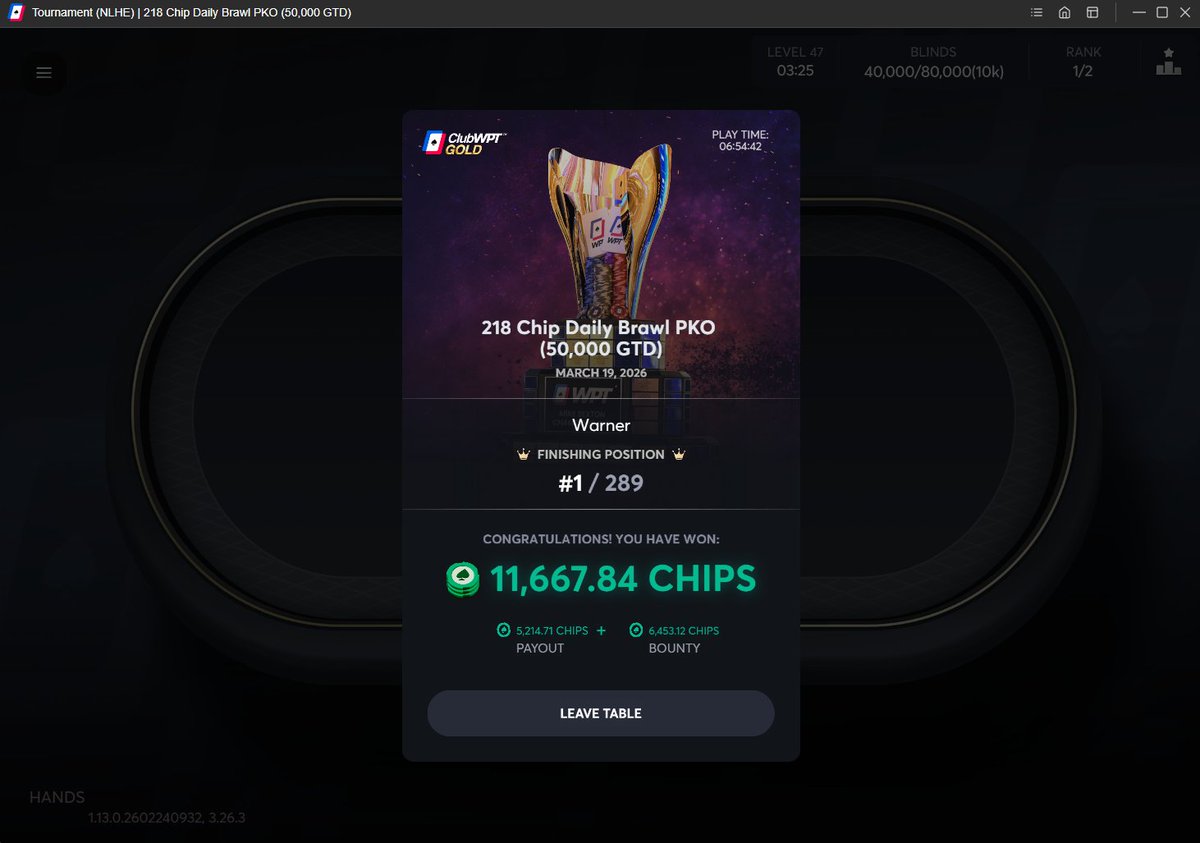 Warner Poker tweet media