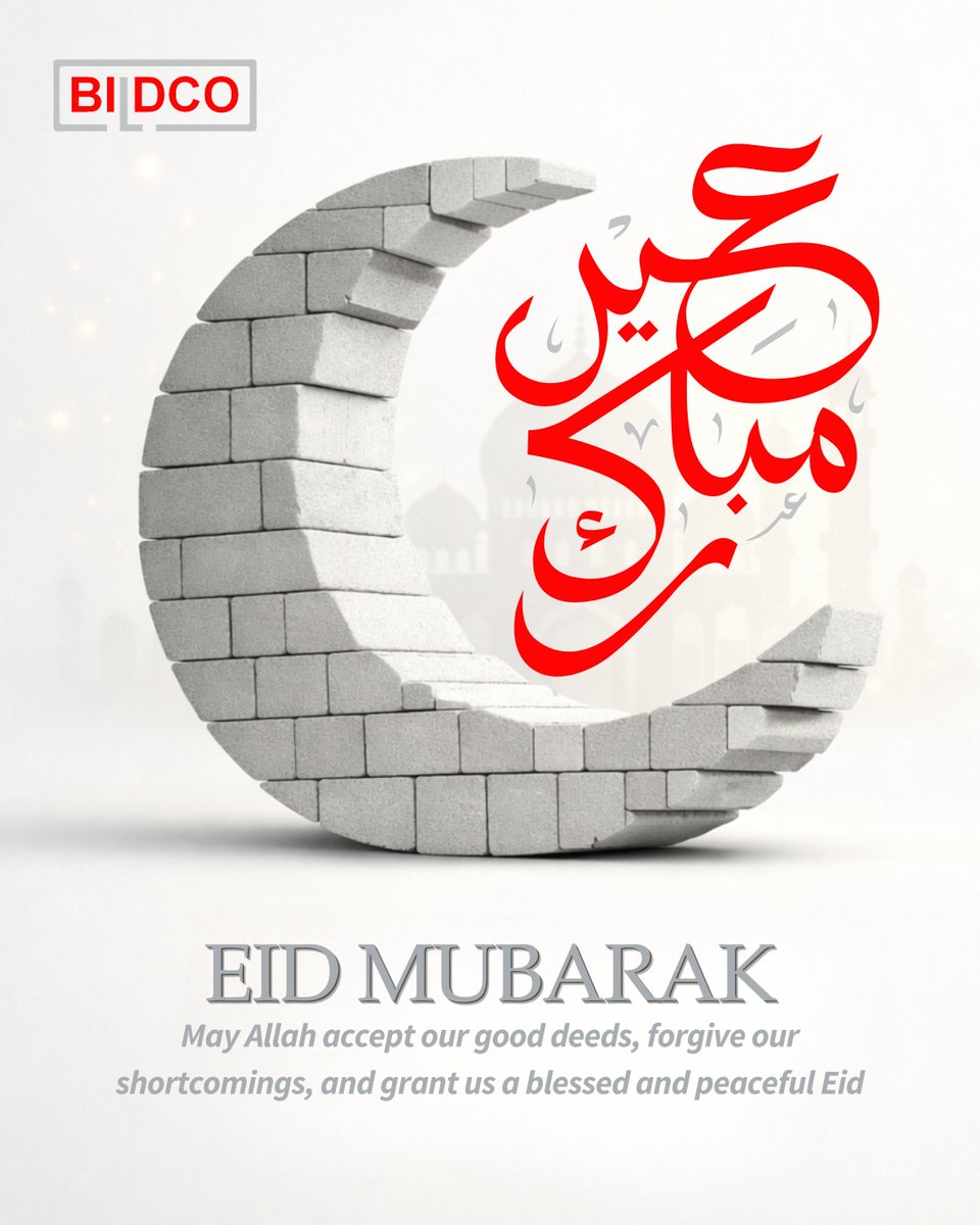 bildco_ae's tweet image. Eid Mubarak 🌙✨
May Allah accept our good deeds and bless your days with happiness, peace, and prosperity.

Wishing you and your loved ones a joyful Eid.

#EidMubarak #عيد_مبارك #BILDCO #UAE #AbuDhabi #BlessedEid #Celebration #Peace #Prosperity