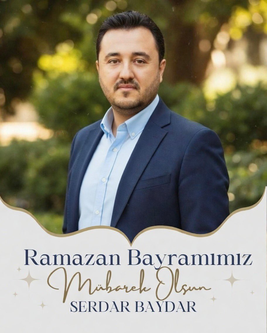 SerdarBaydar's tweet photo. Ramazan Bayramınızı en içten dileklerimle kutluyor, “Bayramın, ülkemiz, milletimiz, İslam dünyası ve tüm insanlık için barışa, huzura ve esenliğe vesile olmasını diliyorum.”

#RamazanBayramı #EidMubarak 🌙 https://t.co/sqAS9Ur07R