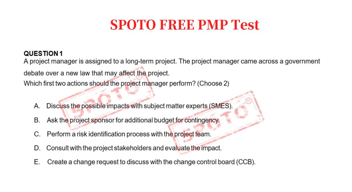 SPOTOTraining's tweet photo. Weekly #PMPChallenge! 🚀
Get PMP certified with #SPOTO &amp; 100% verified Q&amp;As.
✅ Guaranteed Pass
✅ 24/7 Support
📚 #FreePMPeBook:
https://t.co/lYzstLBvBr
🔥 Limited-time discounts:
https://t.co/AujT49hXnr
*SPOTO #23rdAnniversarySale ends this week – lower than #BlackFriday! 💸 https://t.co/YcC4I10QCK