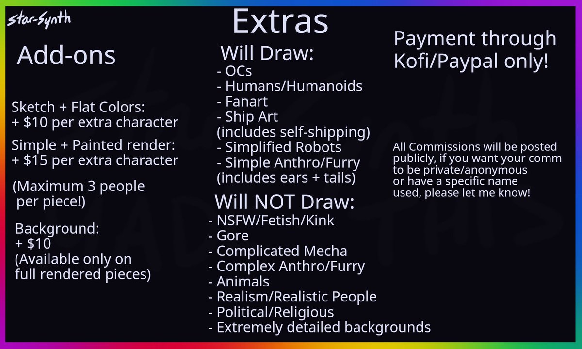 Synth (Commissions Open :D) tweet media