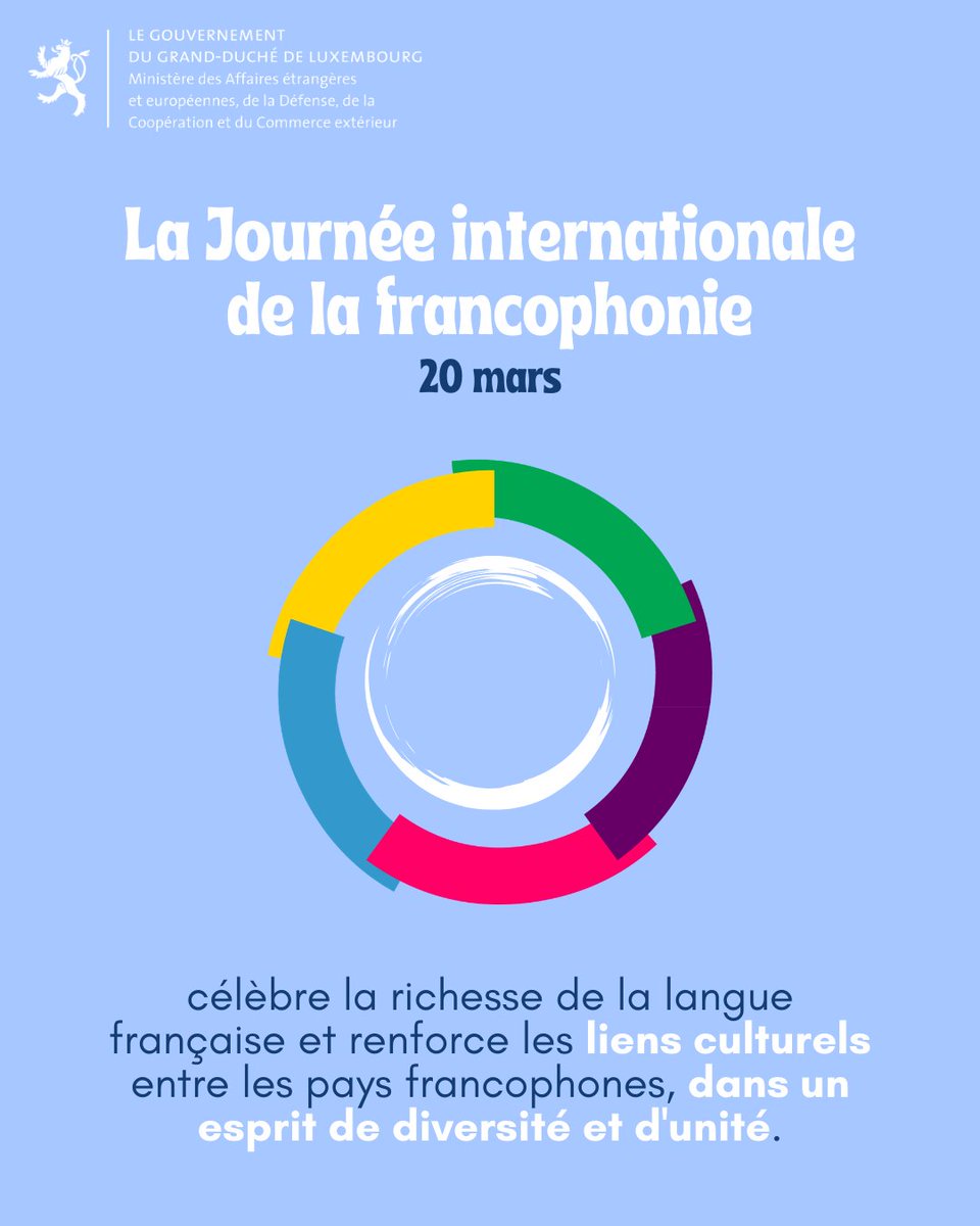 LUinSeoul's tweet photo. Unis par des liens culturels et linguistiques, forgés dans le partage et l’échange, célébrons ensemble la Journée Internationale de la Francophonie et retrouvons l’unité dans la #diversité ! #Luxembourg #Francophonie https://t.co/zscINCmx24