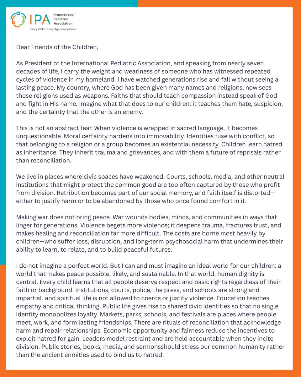 International Pediatric Association tweet media