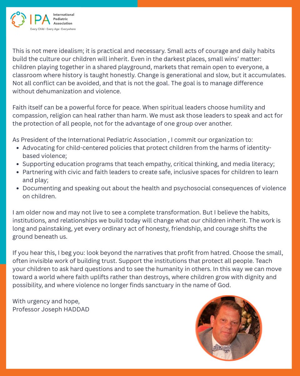 International Pediatric Association tweet media