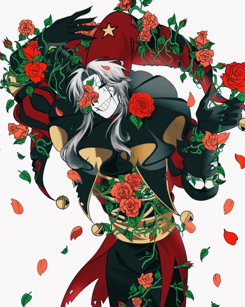 #thefreakcircus #pierrot
 The rose will be in his heart.❤️
(My hand is hurting 😭)