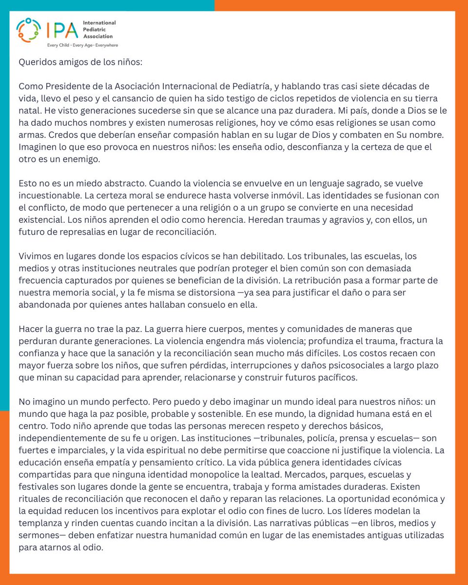 International Pediatric Association tweet media