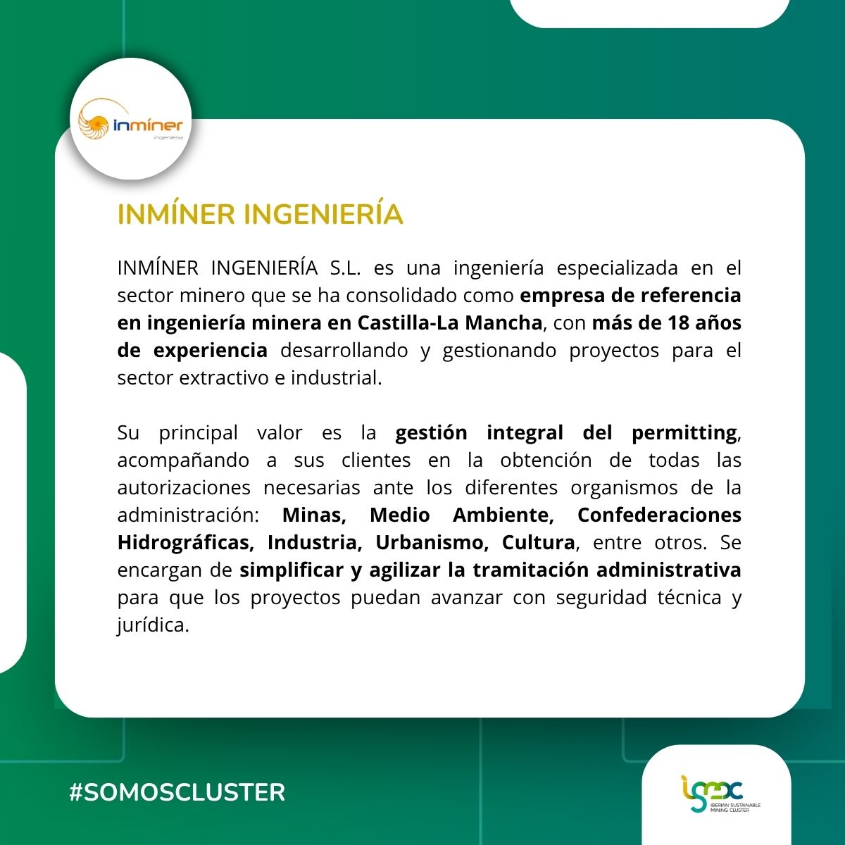 Iberian Sustainable Mining Cluster (ISMC) tweet media