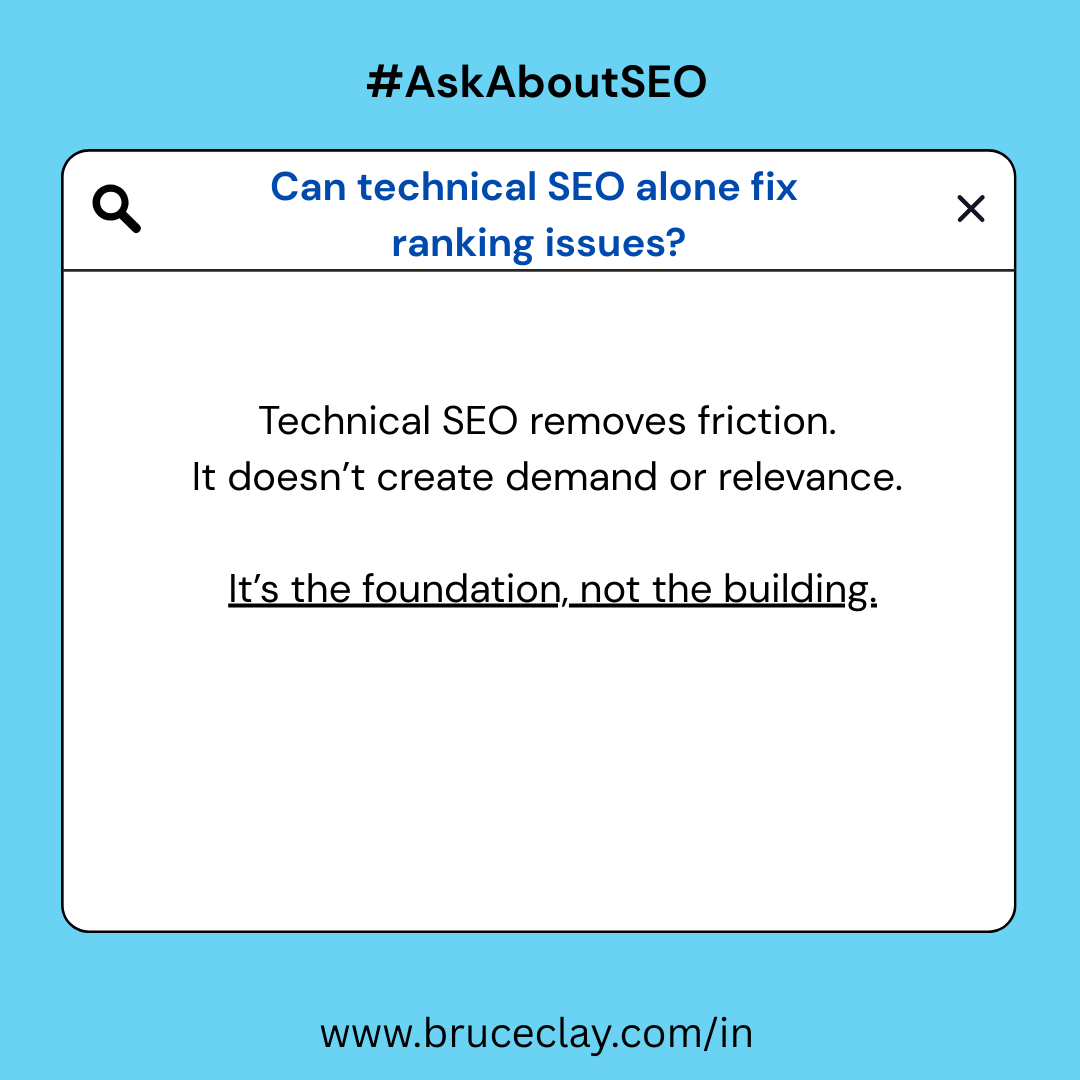 BruceClayIndia's tweet photo. Short, honest answers to the SEO questions you keep wondering about.

#AskAboutSEO #SEOQ&amp;A #SEOSimplified #SEO #SEOFAQ #SEOBasics #BruceClayIndia https://t.co/aM7TWIM7nj