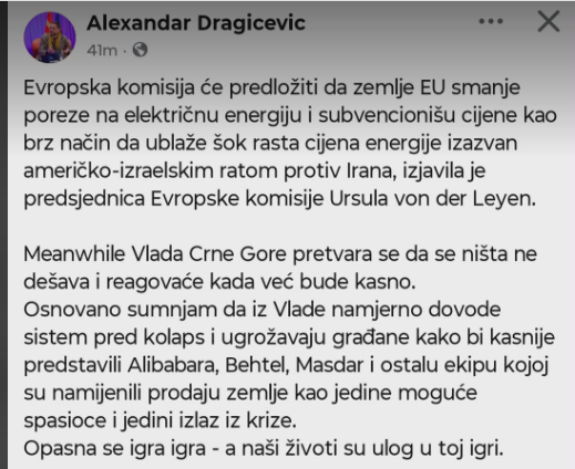 Balša Čović tweet media