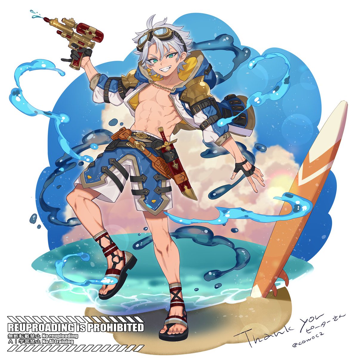 「手数料無料キャンペーンなので是非…! #Skeb #Commission」|つのびん(tetu)のイラスト