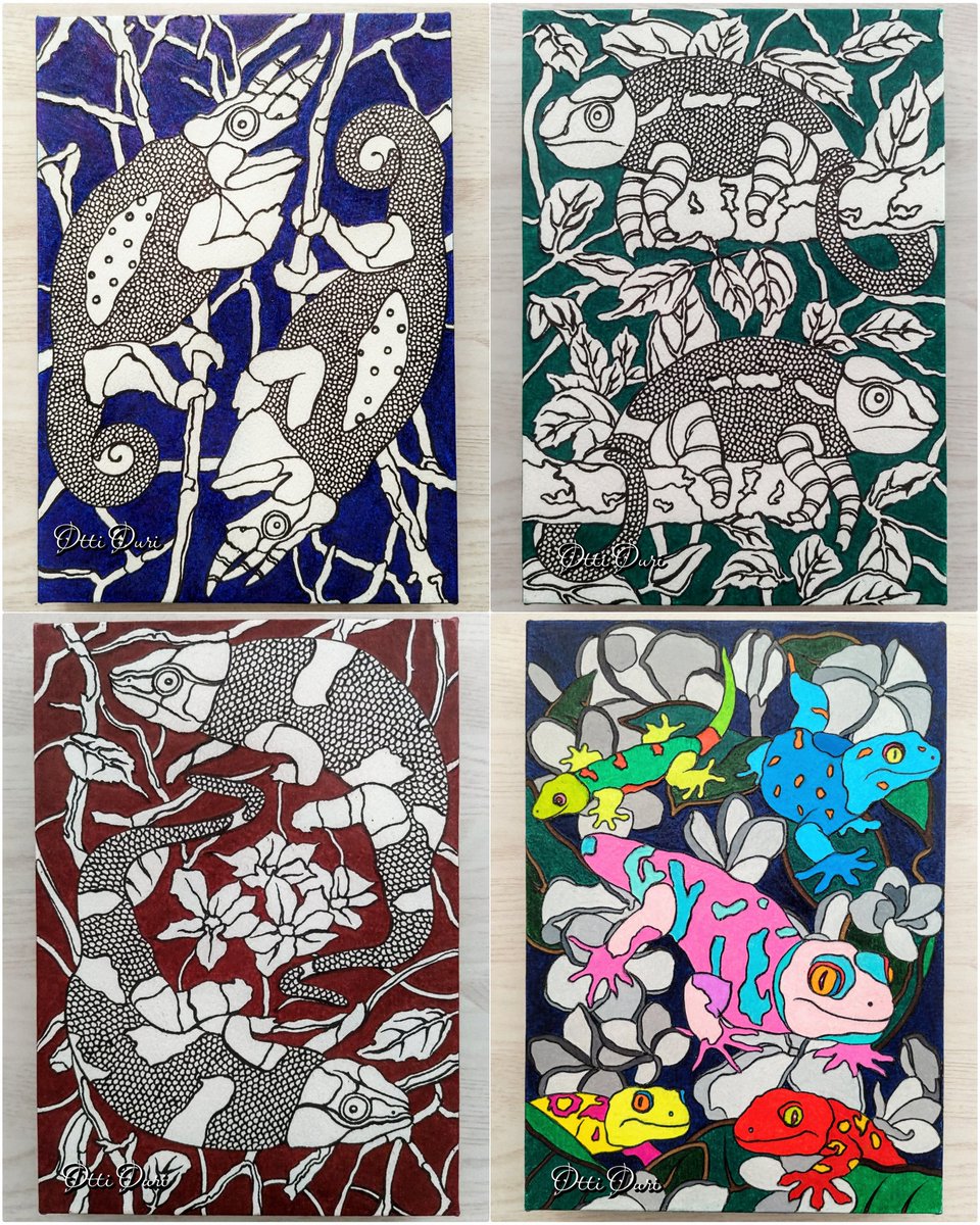12 works🌼
All postcards size✨
✳material✳
aqueous ballpoint pen
oily colored pencil
water color paper
wooden panel
#ottiouri #art