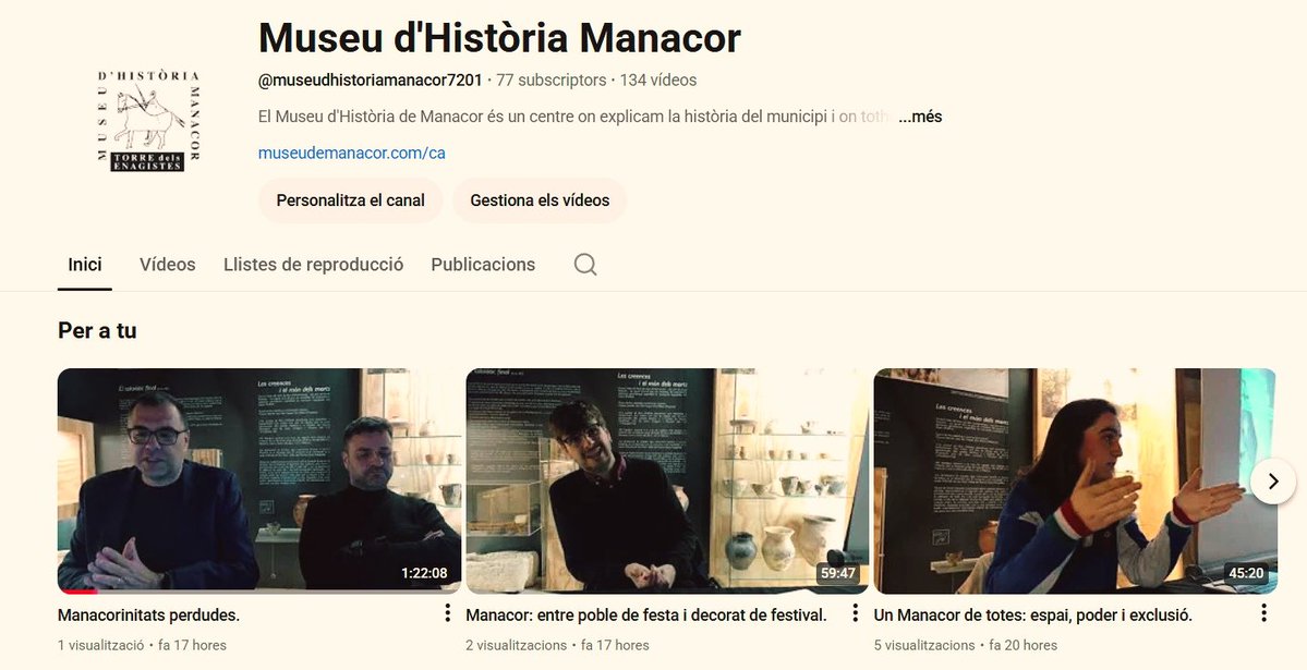 Museu d'Història de Manacor tweet media