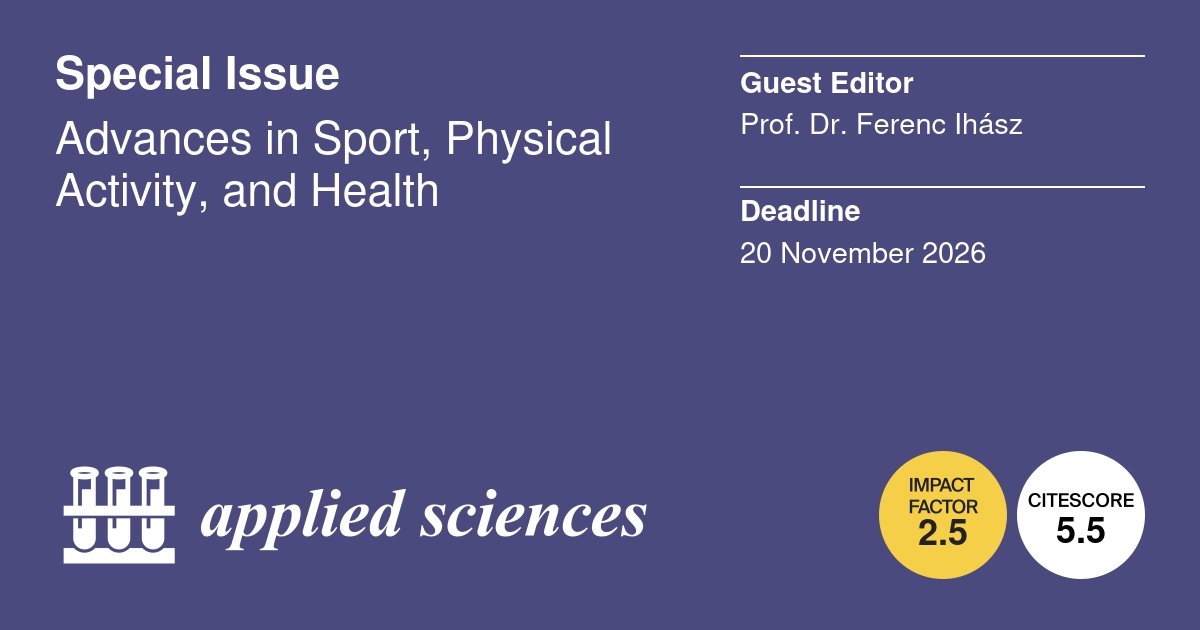 Applied Sciences MDPI tweet media