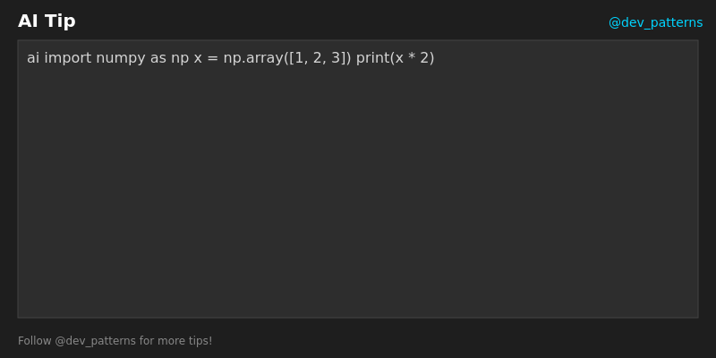 DevPatterns tweet media