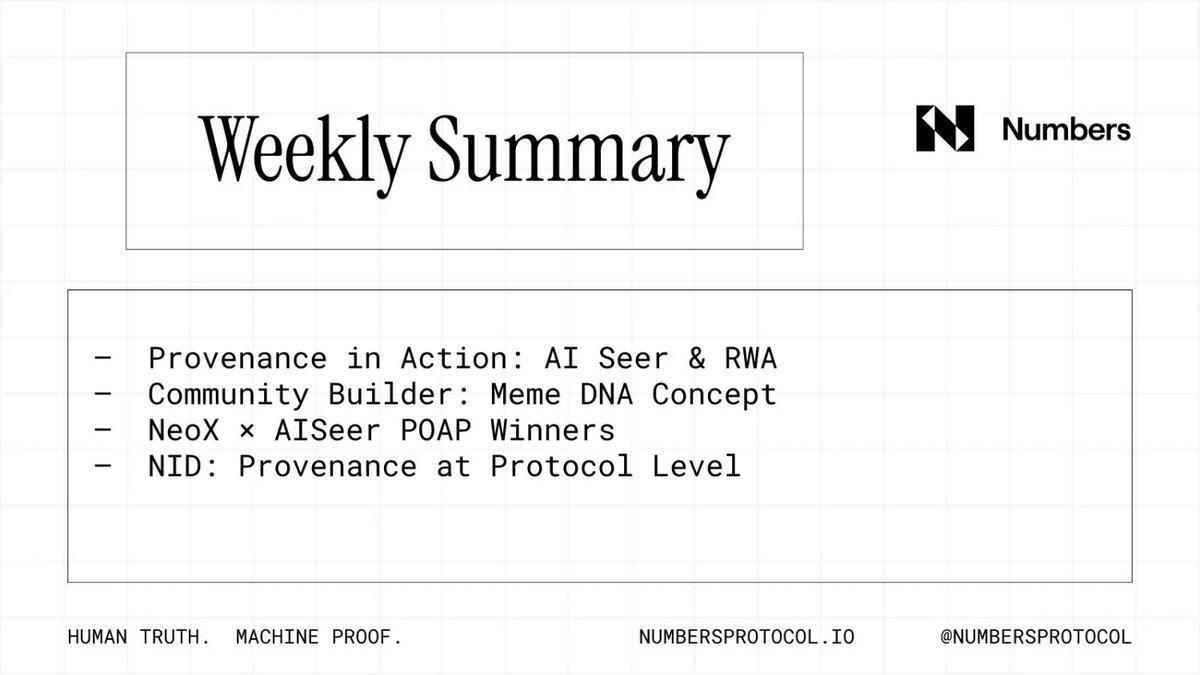 Numbers Protocol tweet media
