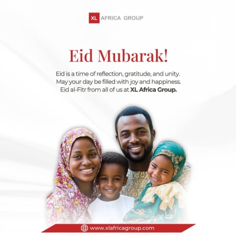 XL_AFRICAGROUP's tweet image. Eid is a time for renewal, gratitude, &amp;amp; celebration. May this special day bring you peace, happiness, &amp;amp; success.  XL Africa Group, wishes you a joyous Eid Al-Fitr!
#EidAlFitr #XLafricaGroup #Outsourcing #FacilityManagement #SecurityServices #CashManagement #Logistics