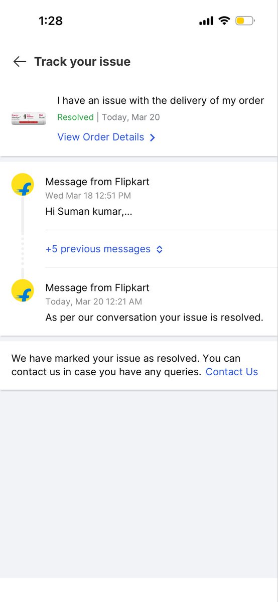 mesuman9999's tweet photo. @flipkartsupport Could you please explain how the ticket was closed without providing a proper solution? https://t.co/oogPICHyJs