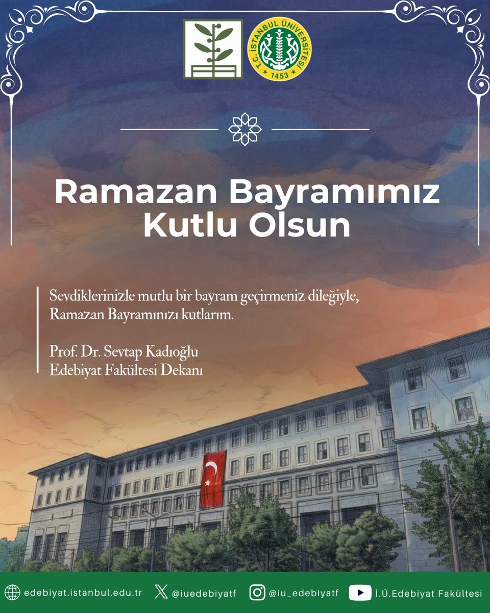 İ.Ü. Edebiyat Fakültesi tweet media