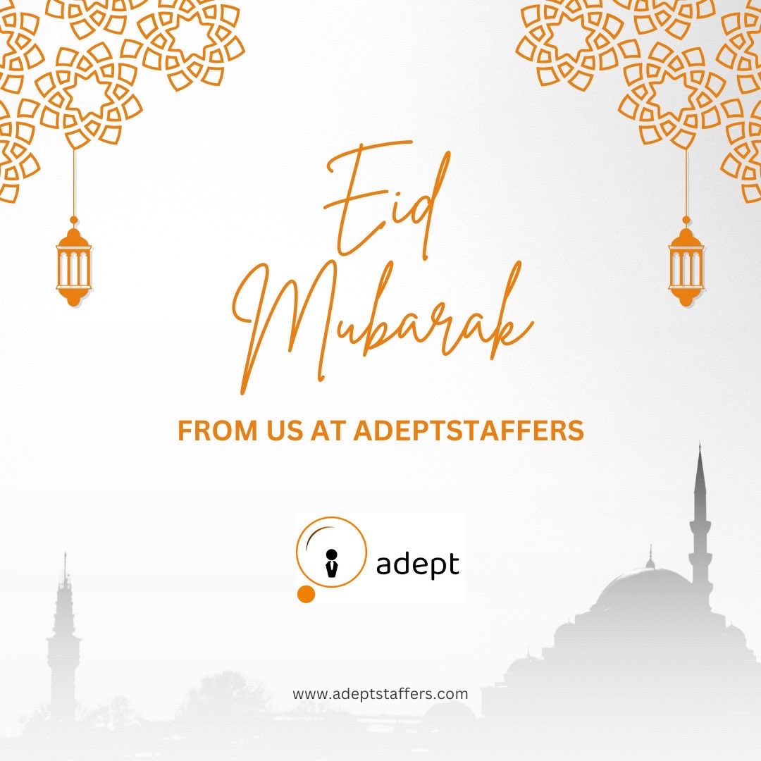 adeptstaffers's tweet photo. 🌙 Eid Mubarak from Adeptstaffers.
Wishing you and your loved ones peace, joy, and continued success this festive season.
#EidMubarak #Adeptstaffers #Eid2026 #FestiveSeason #Community #Success #Celebration https://t.co/Ld1L4dwlul