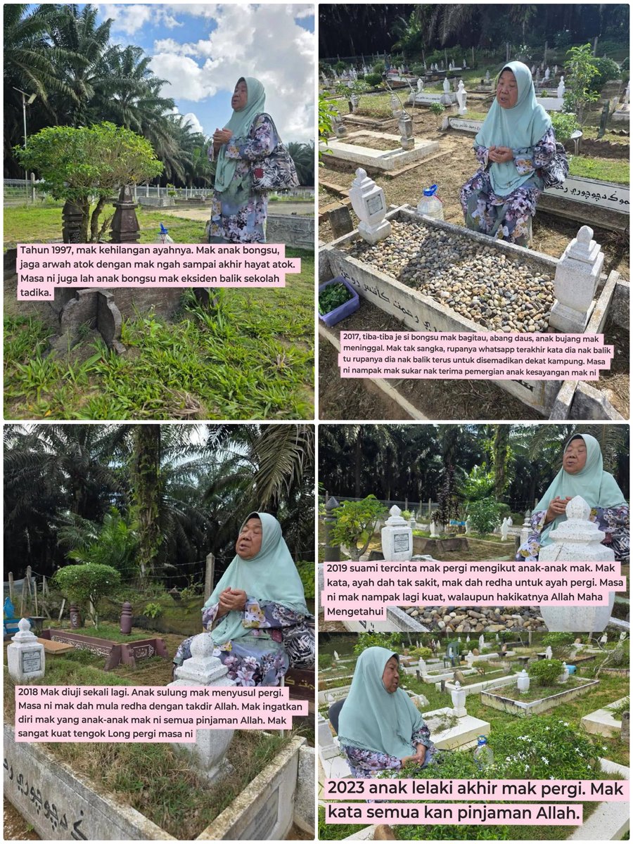 ameydeen_'s tweet photo. Mak saya orang yang kuat..

Kekuatan itu bukan datang dari tubuhnya yang gagah, tetapi dari hatinya yang luas menanggung ujian. Hidupnya pernah penuh dengan tawa anak-anak lelaki yang berlari di halaman, suara suami yang setia menemani, dan kasih..

🧵 https://t.co/CIK8aj8Nyj