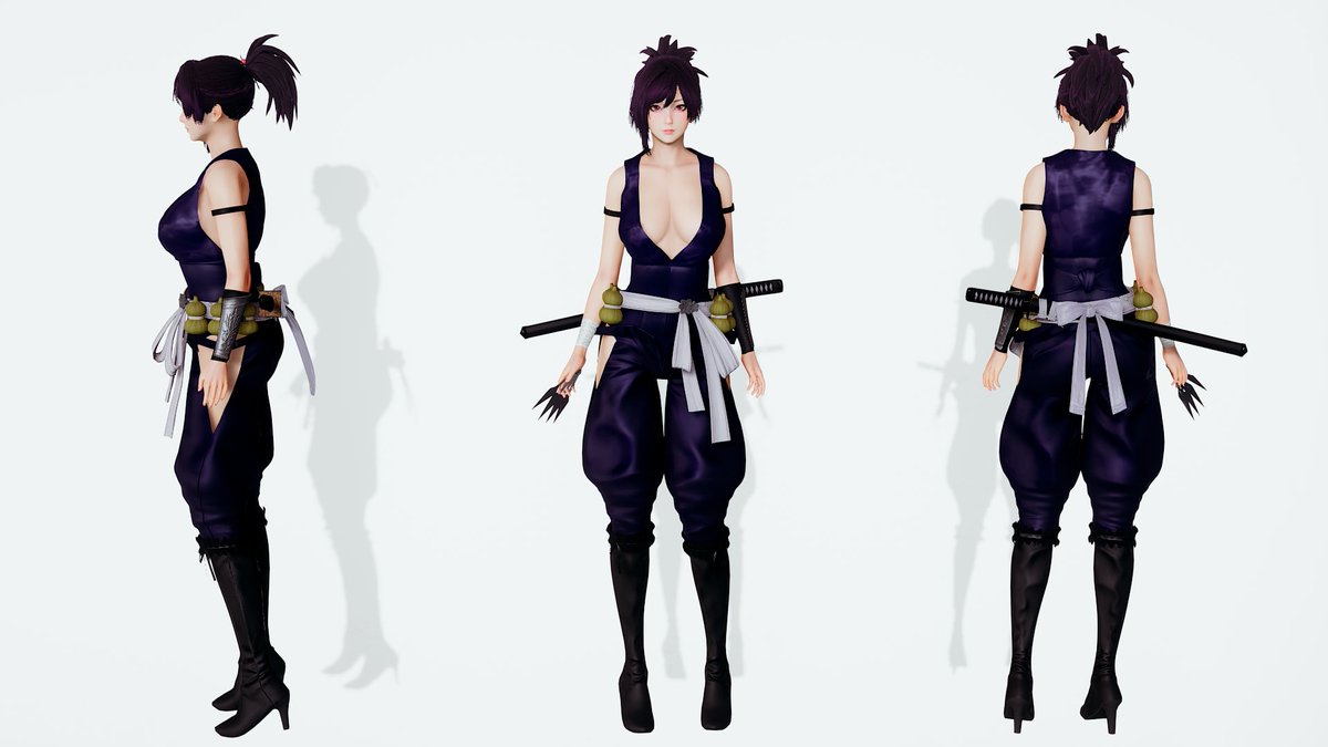 ouji47821403's tweet image. 地獄楽から杠を作成しました。
地獄楽のアニメ面白いのでオススメです。
#地獄楽 #Jigokuraku
#HoneySelect2