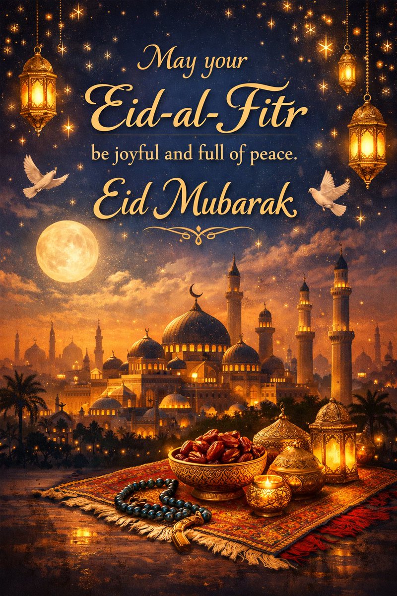 May your Eid‑al‑Fitr be joyful and full of peace.
#EidMubarak
