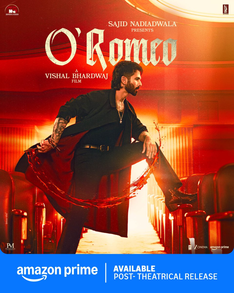 nanagpatekar's tweet photo. O’Romeo:
What fate awaits a stone-hearted gangster, a bloodthirsty womaniser, when true love claims him, helpless and unguarded- a gang war that shakes the entire underworld and crime syndicate to their very roots.
A forbidden love - the tale of an unrequited passion.

#SajidNadiadwala presents
A #VishalBhardwaj film

#ORomeo on @PrimeVideoIN
