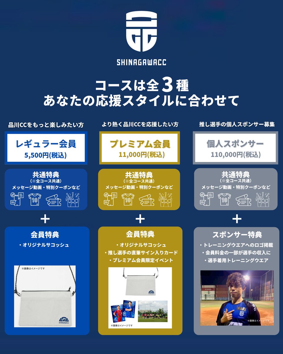 scc__football's tweet photo. 【重要なお知らせ】
2026シーズン 品川CC公式ファンクラブがついに始動！🔥

誰もが気軽に楽しめる居場所です。
サッカーのルールに詳しくなくても構いません！

選べるコースは全3種
本日よりお申し込みが可能です！

詳細・お申し込みはこちら。

https://t.co/R9VBrwXn57 https://t.co/3rOe4rE8GU