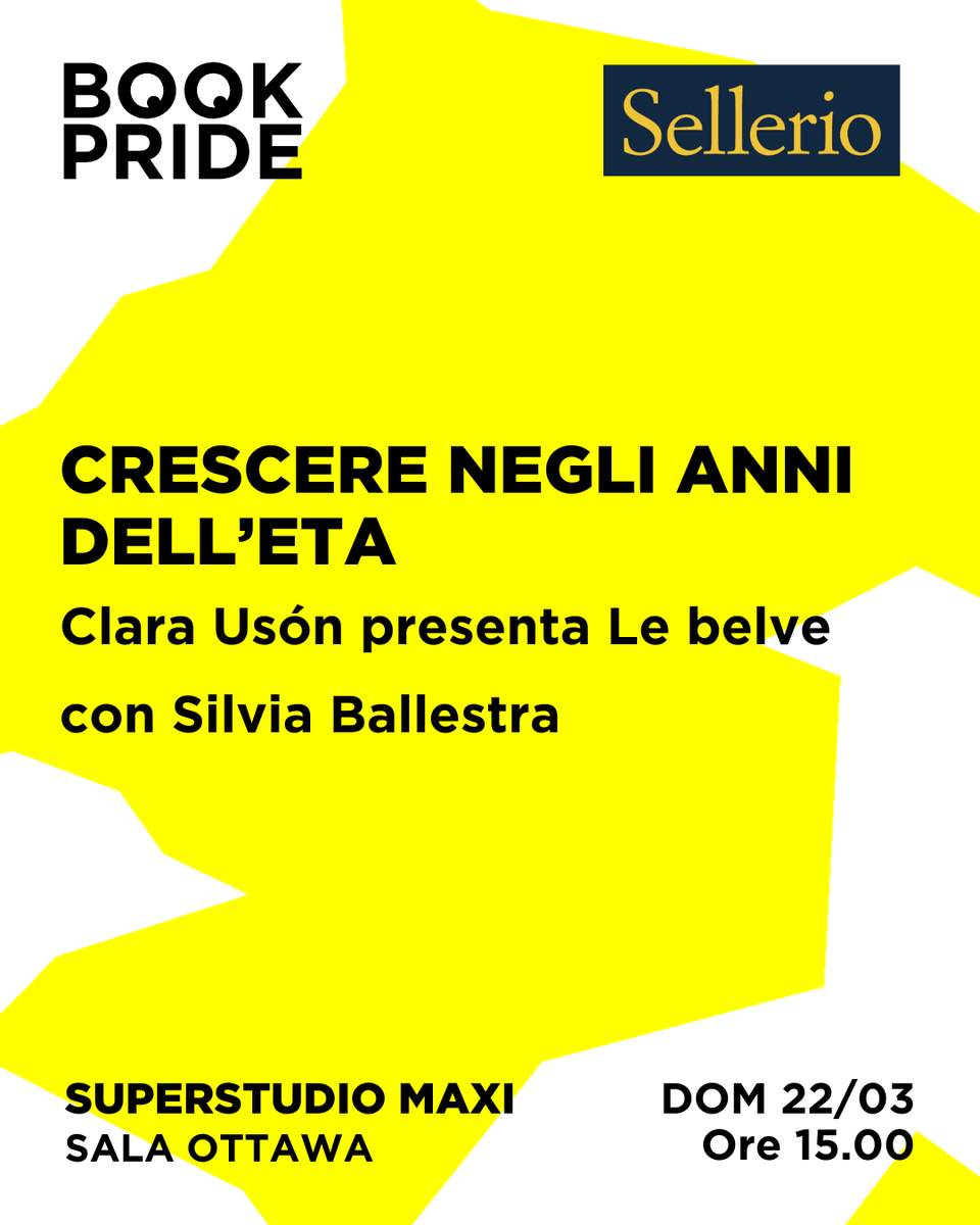 sellerioeditore's tweet image. #savethedate @BookPrideBP #Milano Oggi alle  Clara Usón presenta Le belve con @silviaballestra