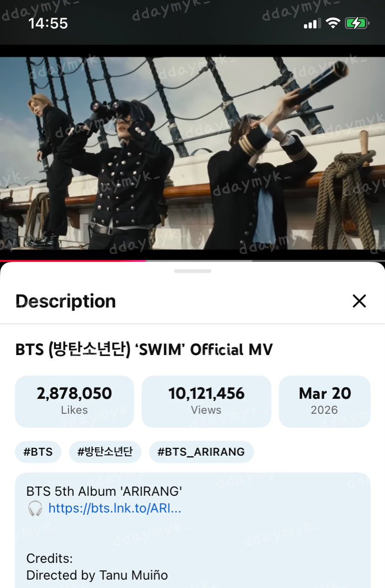 💜 สุ่มแจกหนังสือพิมพ์บังทัน / 3 คน

➖สตรีมเพลง SWIM - BTS ทาง Youtube 
➖แคปหน้าจอคาดลายน้ำ
➖ view 10M + 

🔗 youtu.be/b4iVv91Z6lY?si…

ติดแท็ก 

BTS ARIRANG OUT NOW
#BTS_ARIRANG
#มาสเตอร์เชฟอาร์มี่ 
#20มีนาARIRANGทั้งแผ่นดิน