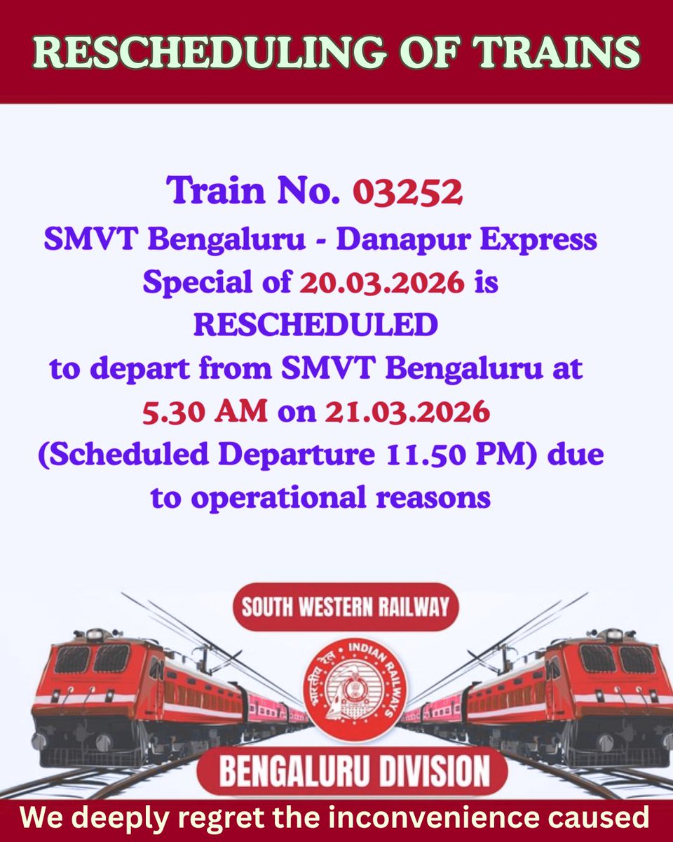 DRM Bengaluru tweet media