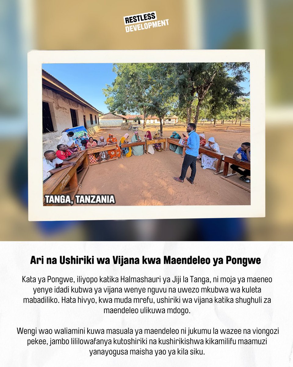 Restless Development Tanzania tweet media