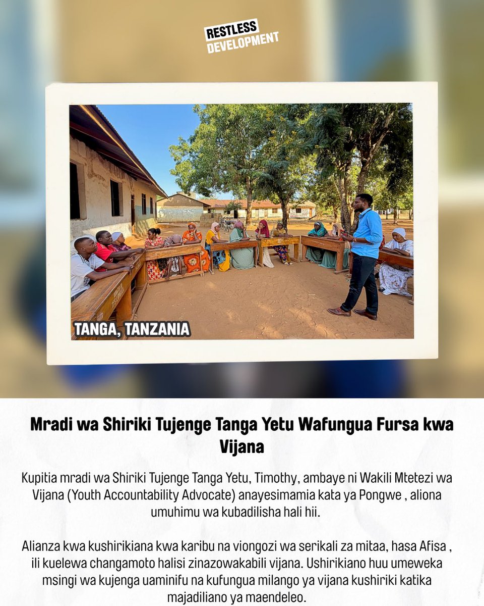 Restless Development Tanzania tweet media