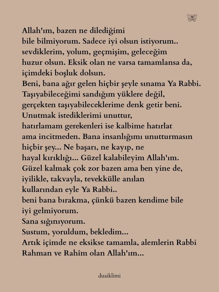 Bayram duası;