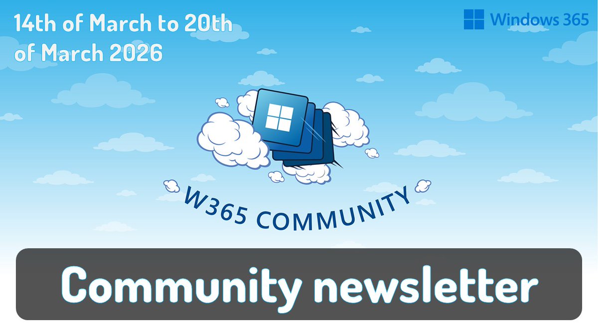 W365 Community tweet media