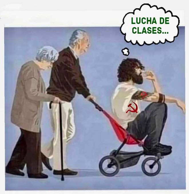 capTercio's tweet photo. Detrás de un joven revolucionario de izquierdas con ganas de cambiar el mundo, hay una familia de derechas que se lo paga todo. https://t.co/b7YvzvECvW