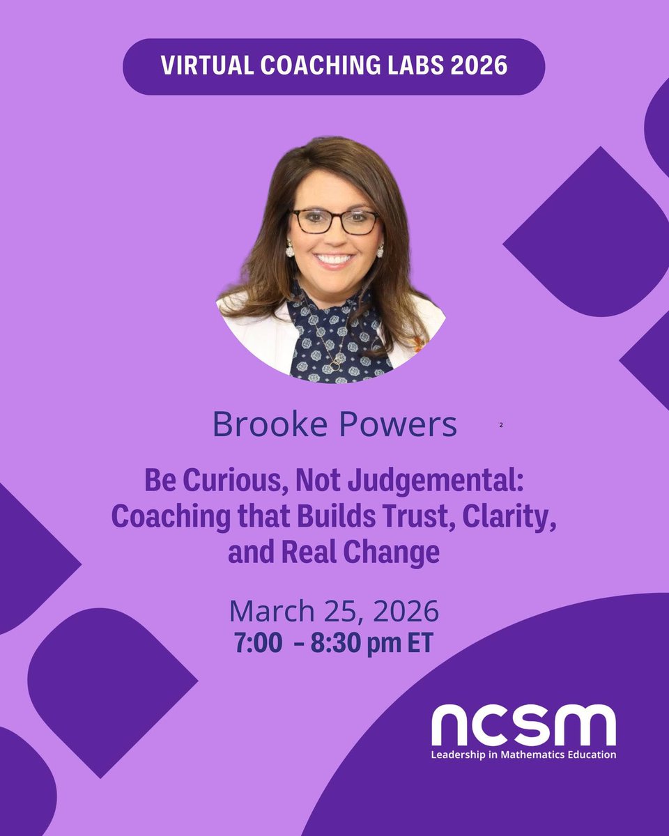 NCSM: Leadership in Mathematics Education tweet media